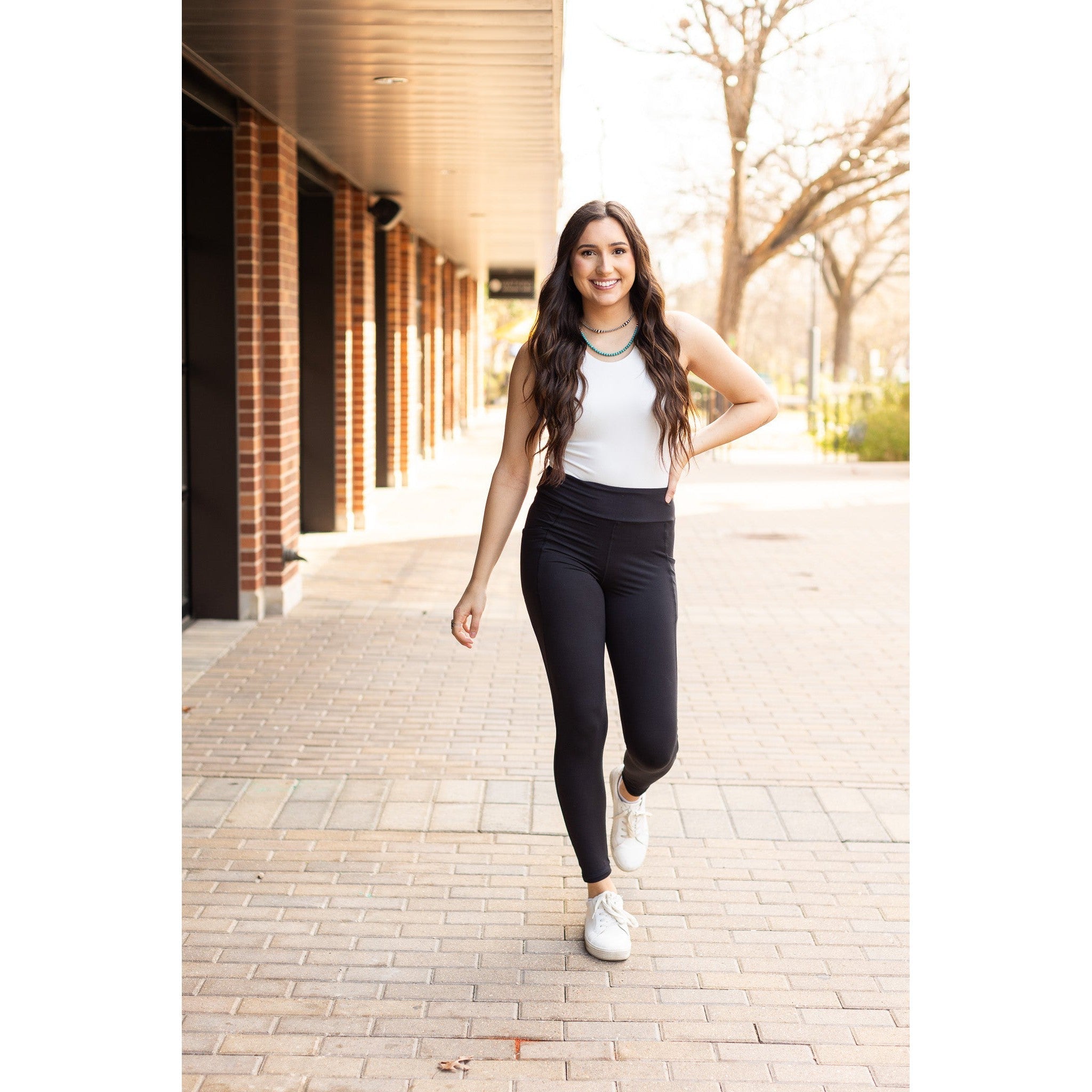 Sleek Pocket - Full Length Leggings