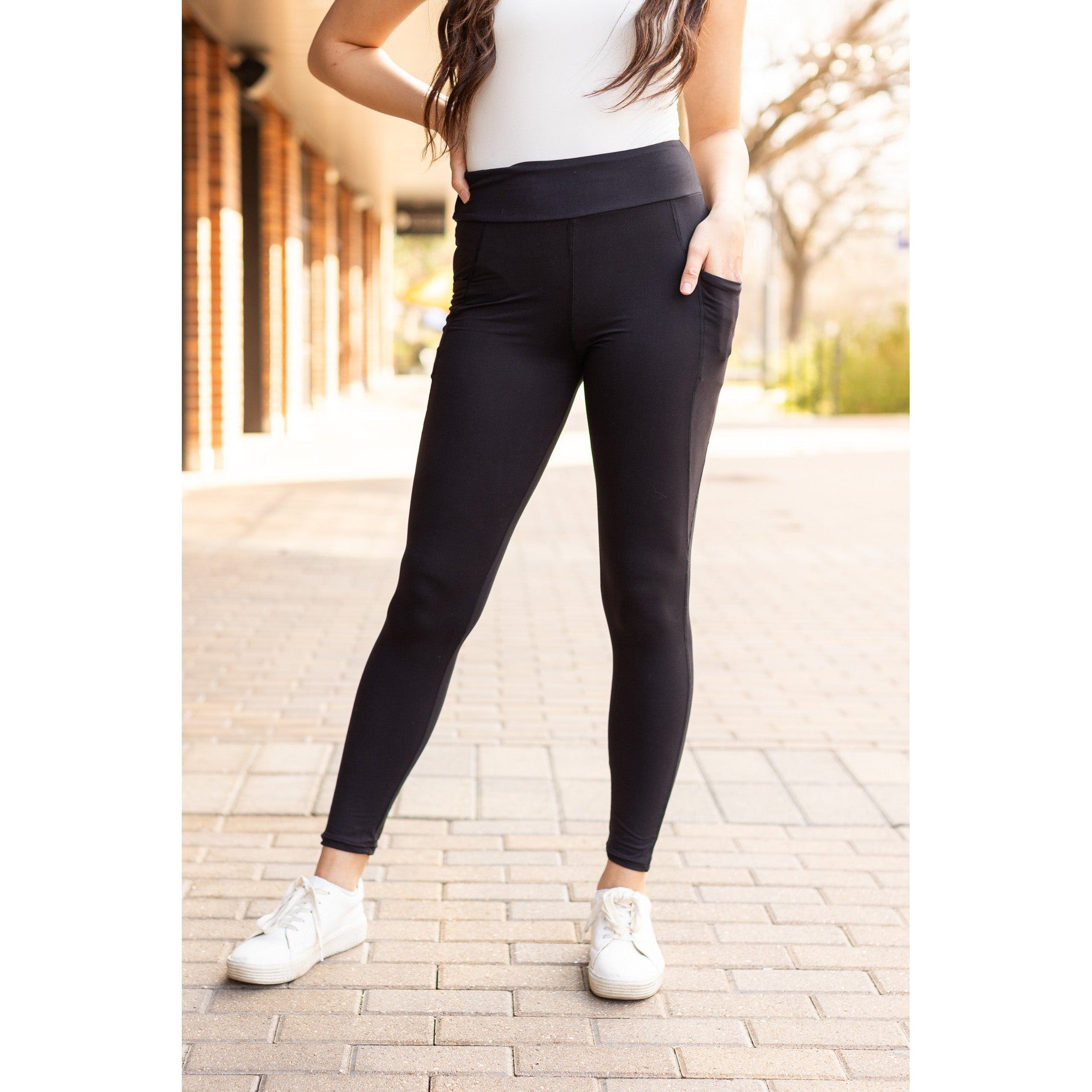 Sleek Pocket - Full Length Leggings