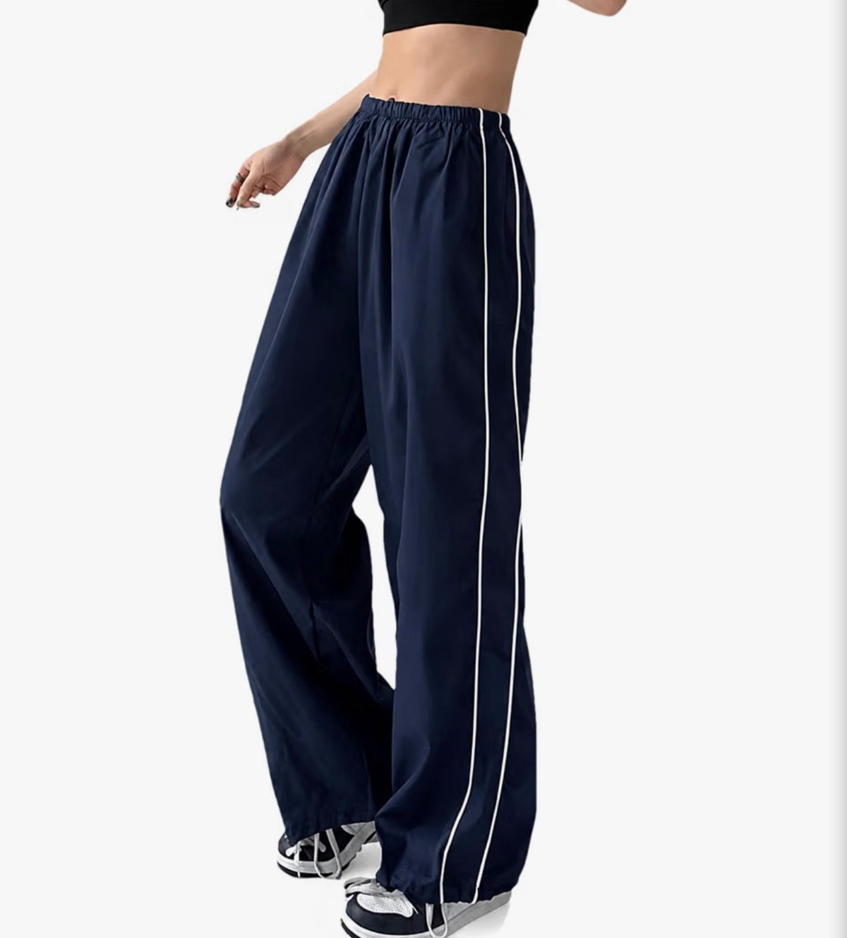 Womens Y2K Parachute Pants