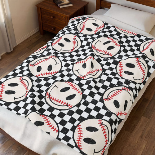 Baseball Plush Blanket