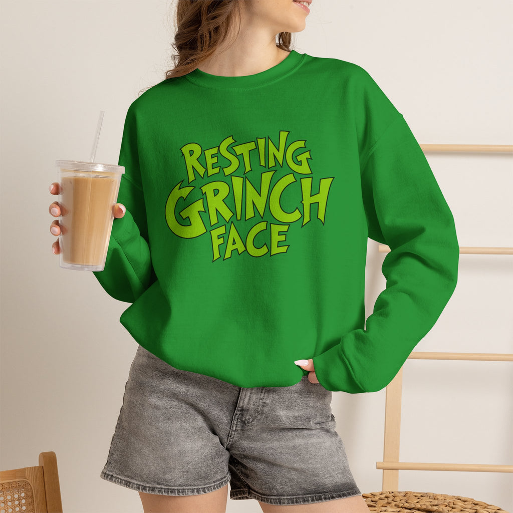 Resting Grinch Face Unisex Sweatshirt