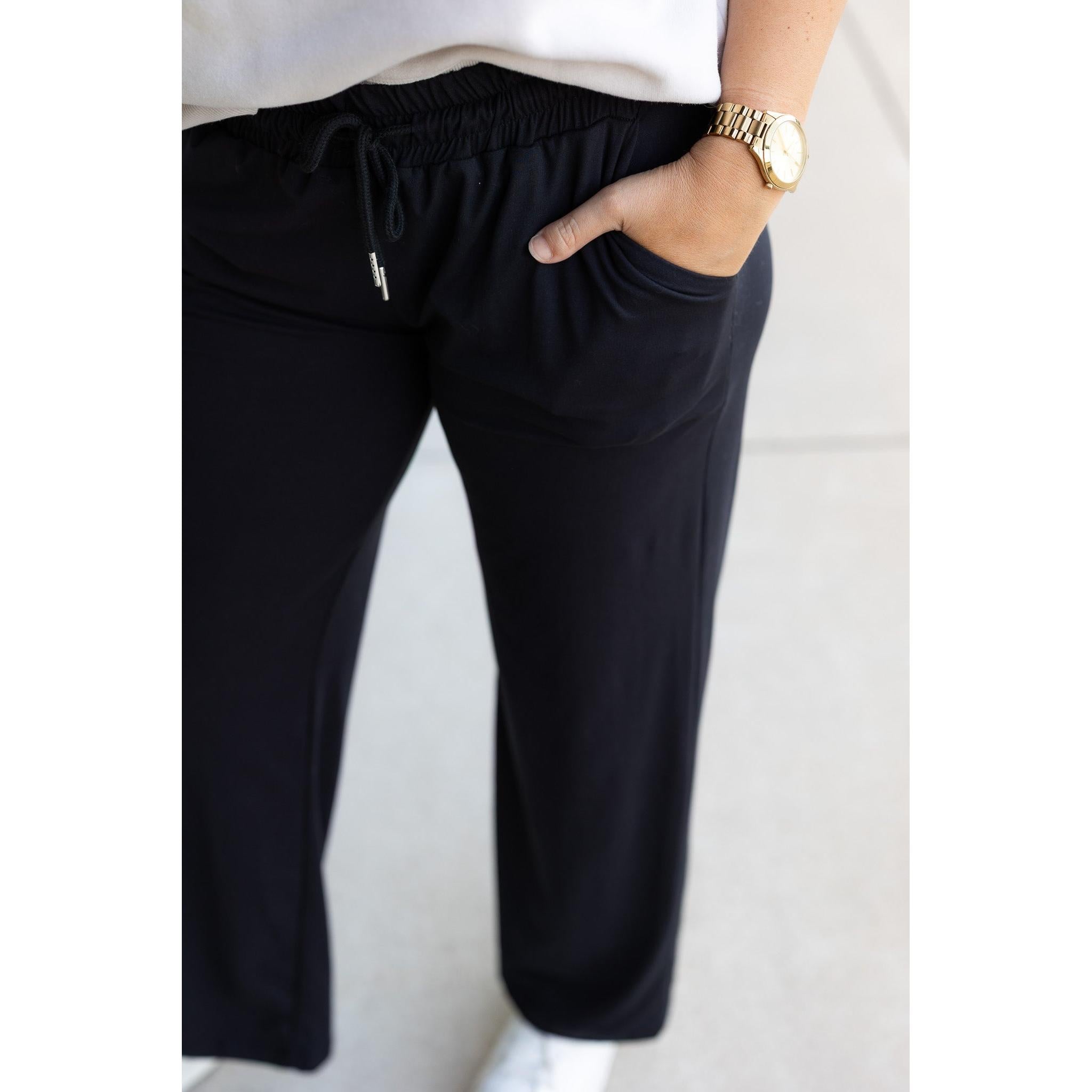 Morgan - Casual Loose Fit Luxe Wide Leg Pants