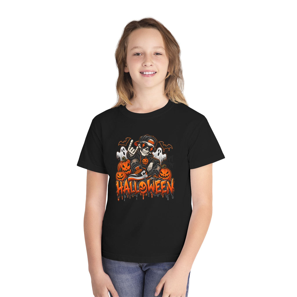 Youth Cool-Skeleton Halloween Tee