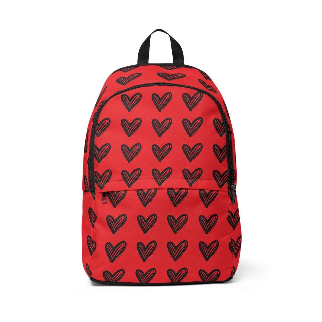 Heart Ink multiply Backpack (Red)