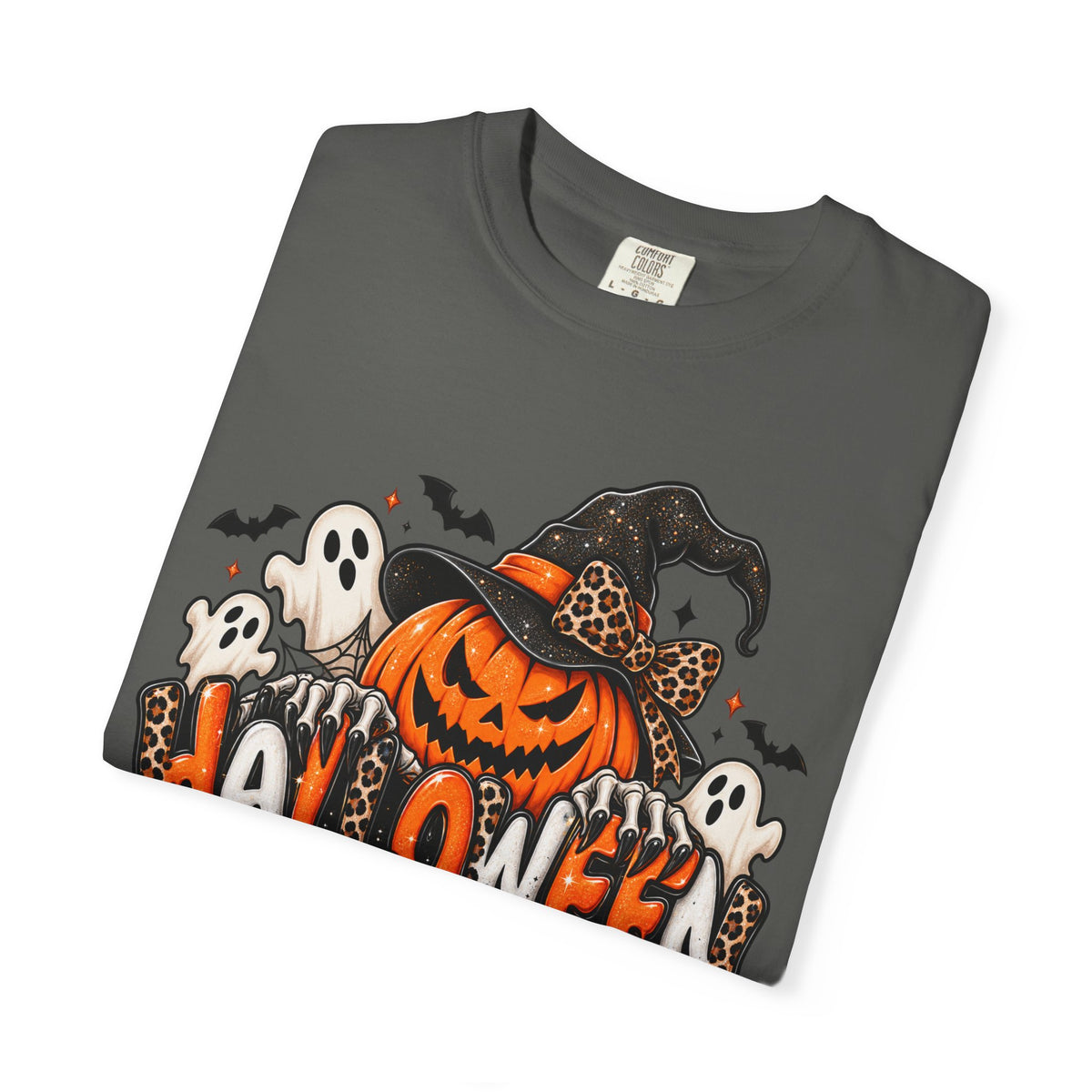 Leopard Halloween Jack-o-lantern T-shirt