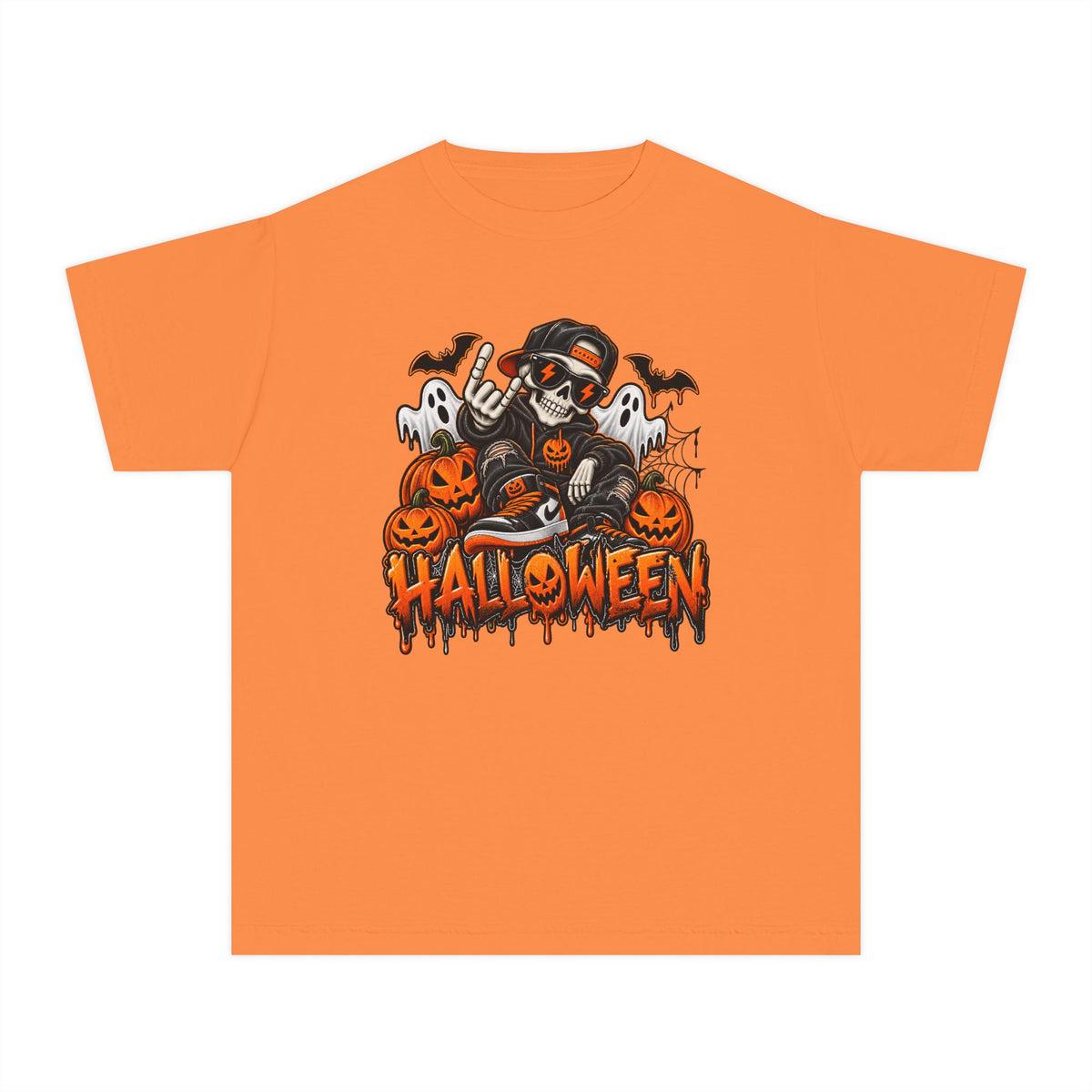 Youth Cool-Skeleton Halloween Tee