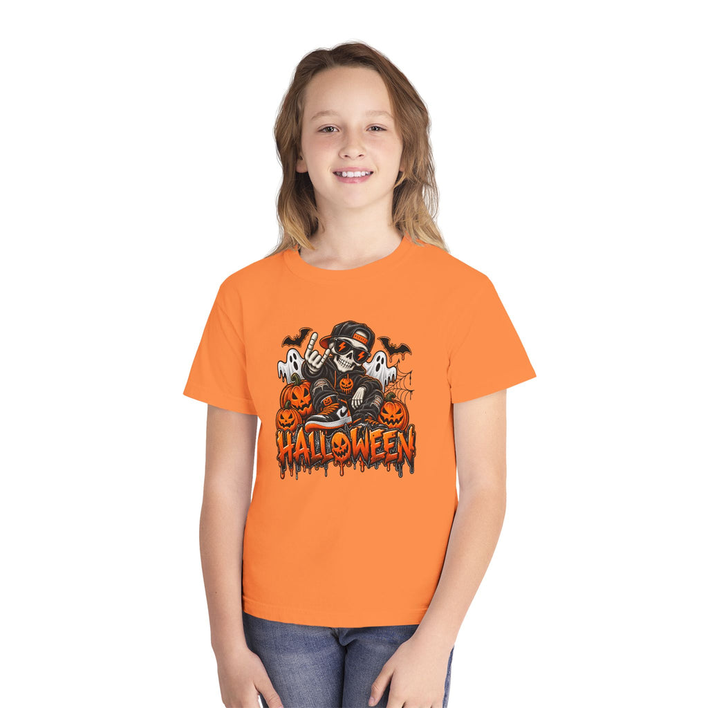 Youth Cool-Skeleton Halloween Tee