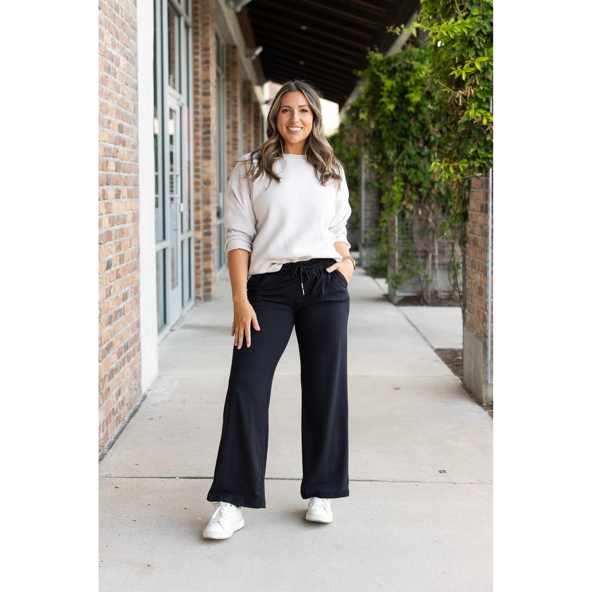 Morgan - Casual Loose Fit Luxe Wide Leg Pants