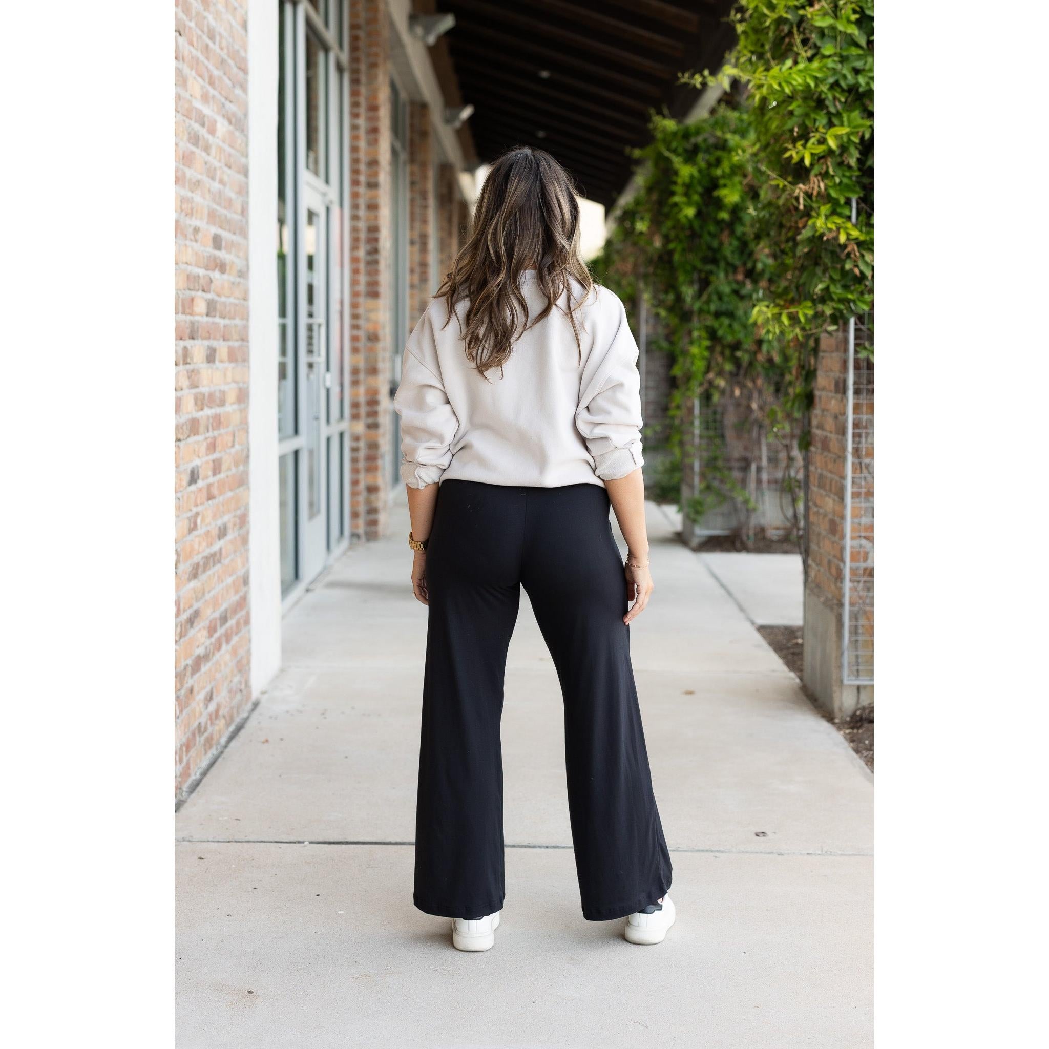 Morgan - Casual Loose Fit Luxe Wide Leg Pants