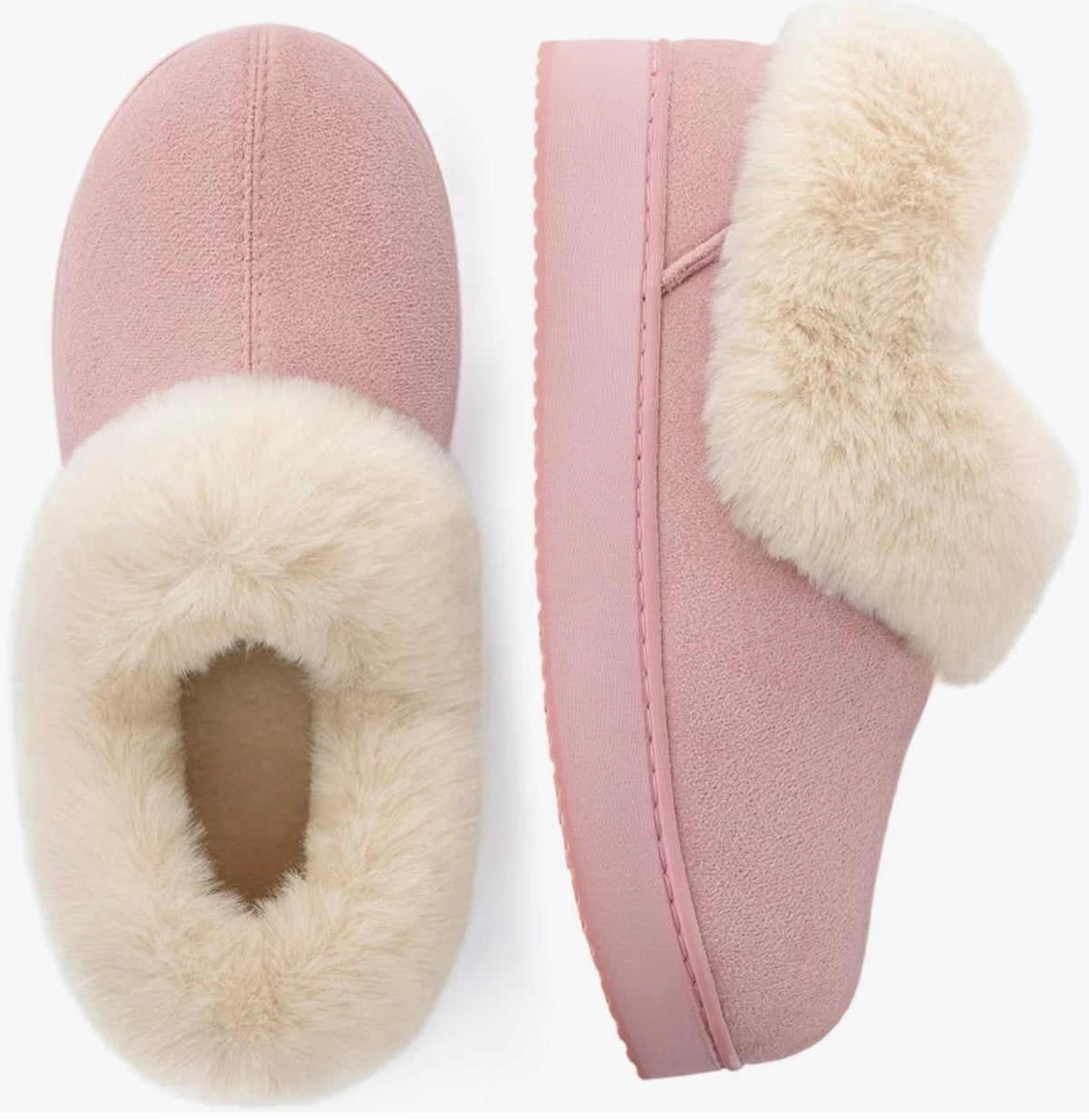 Zigzagger Microsuede Fuzzy Bootie Slippers