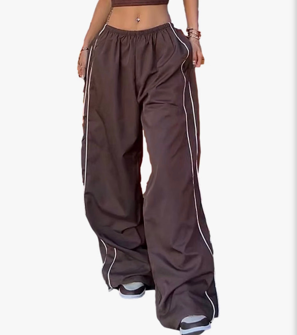Womens Y2K Parachute Pants