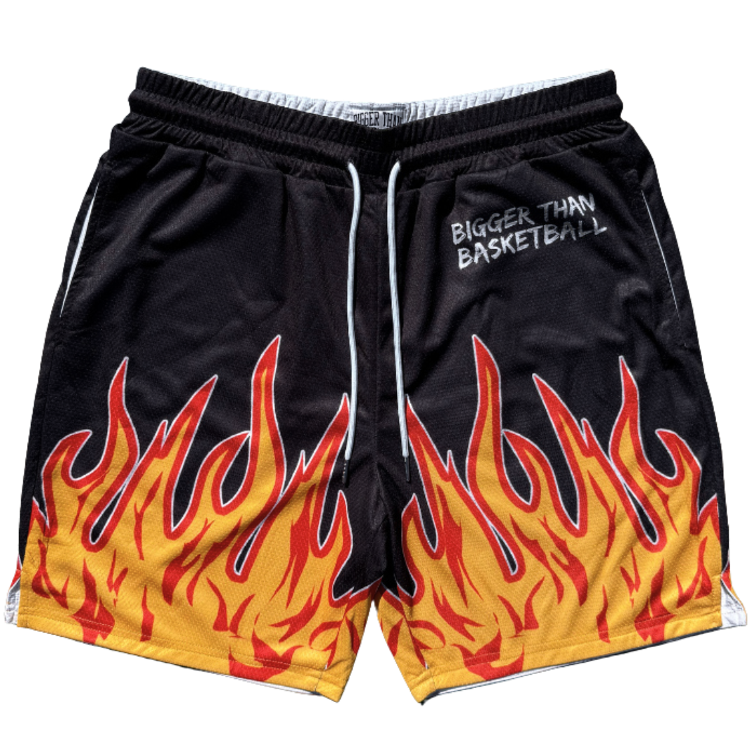 Flame - Shorts - Black