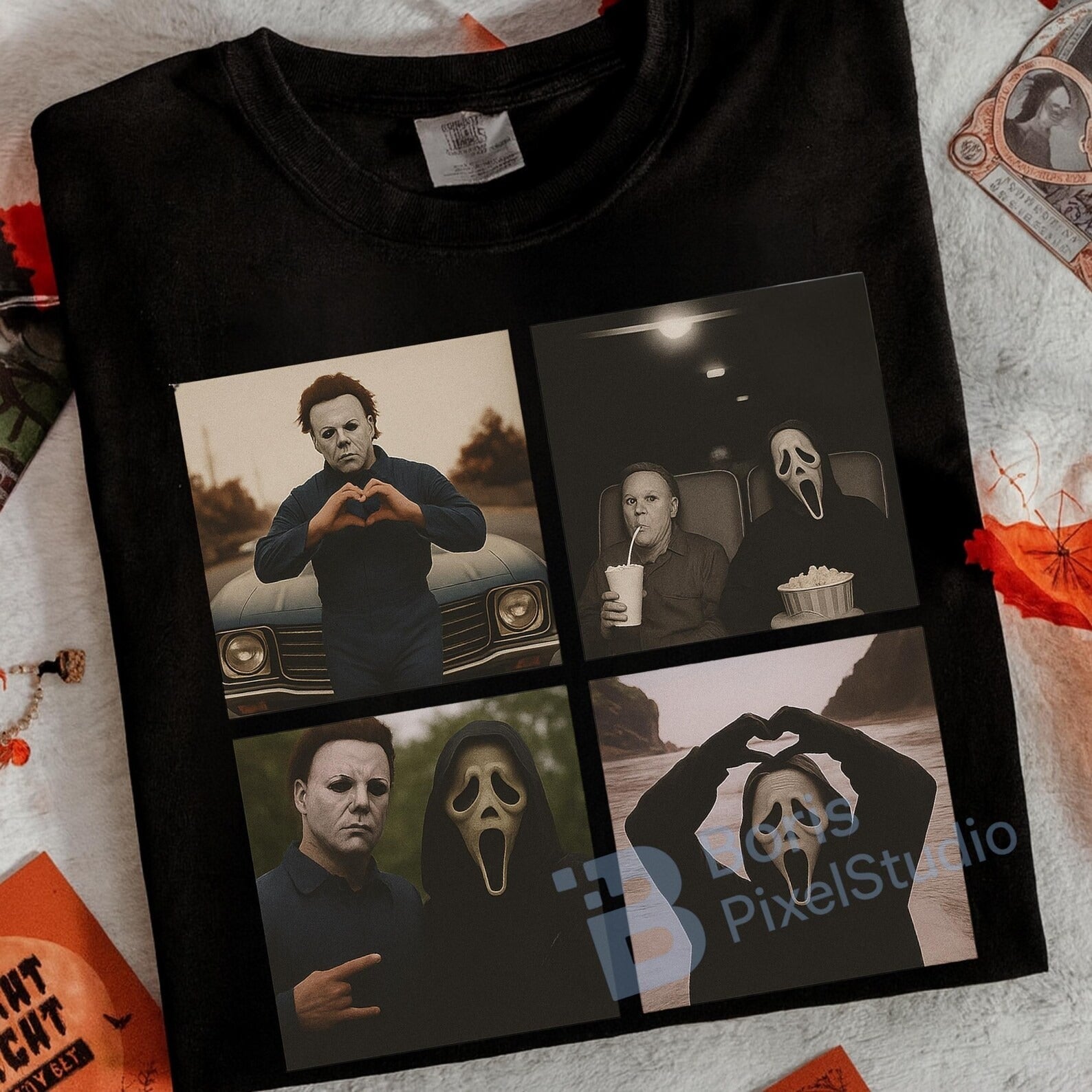 Horror Hearts Graphic Tee