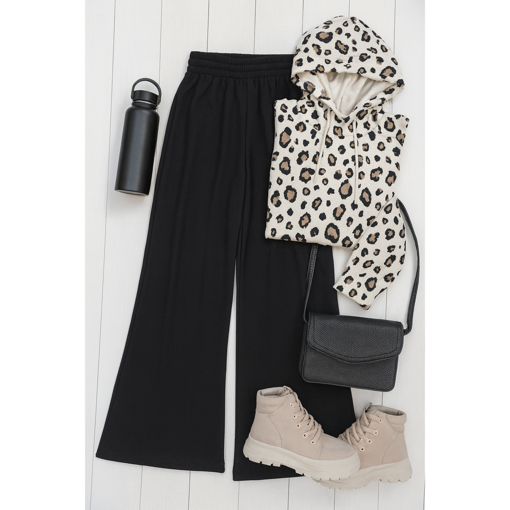 Morgan - Casual Loose Fit Luxe Wide Leg Pants