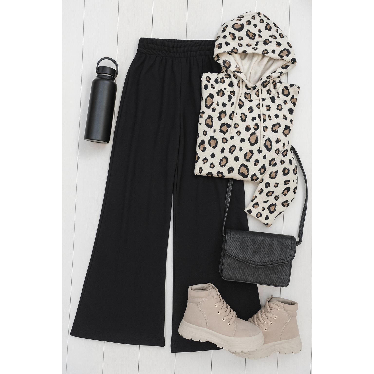 Morgan - Casual Loose Fit Luxe Wide Leg Pants